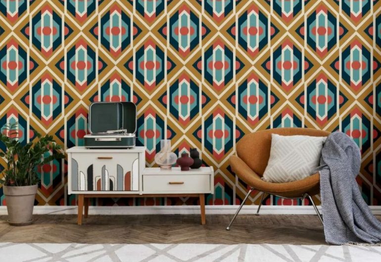 1960s-Style Wallpaper: Retro Pattern as a Timeless Classic
